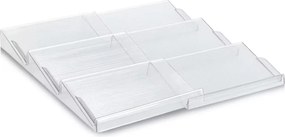 Zeller Present Organizér na korenky do zásuvky, schodíky 2ks COMPACTA - 41,3 x 19,5–38 x 3,2 cm