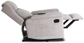 Masážne kreslo ANDREA, sivý menčester