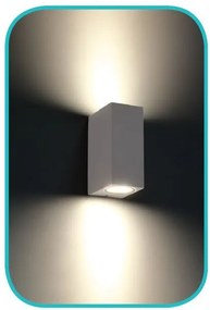 ACA Lighting Záhradné nástenné svietidlo VITA max. 35W/2xGU10/230V/IP54, tmavo šedé