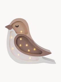 Ručne vyrobená detská LED-lampa's časovačom a diaľkovým ovládačom Bird Mini