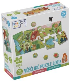 Kukikuk Véééliké puzzle Loto Roční období - Betexa