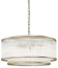 Luster na reťazi zlatý 6xE14 SERGIO P0528-06H-V6AC