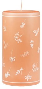 Oranžová sviečka Unipar Fleur, doba horenia 87 h