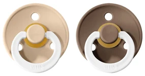 BIBS Colour cumlíky, kaučuk NOČNÉ 2ks - veľkosť 1 - Vanilla Dark Oak
