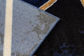 Koberec EMERALD exkluzívny 1020 glamour, styl marmur, trojuholníky granátový / zlatý