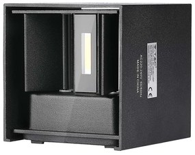 LED Solution Čierne fasádne LED svietidlo hranaté 5W IP65 Farba svetla: Teplá biela 217078