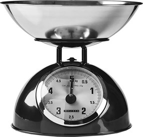 Melissa - Retro kuchynská váha s miskou čierna