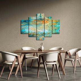 Obraz modrej abstrakcie (150x105 cm)