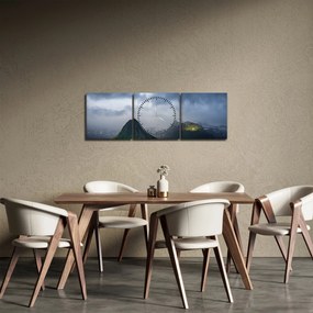 Obraz hôr (s hodinami) (90x30 cm)