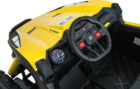 Ramiz Elektrická bugina TURBO 23 pre deti žltá
