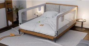 Bezpečnostná zábrana na posteľ Cover 30 biela / sivá 200 cm