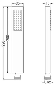 Mexen Cube DR02 podomietkový vaňový a sprchový set s hlavovou sprchou 25x25 cm (7v1), ružové zlato, 77503DR0225-60