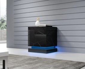 Cama Čierny nočný stolík Qiu (2 ks)