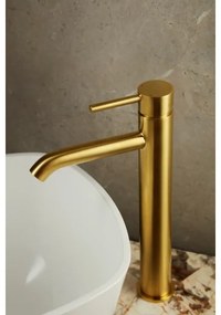 KFA Armatura 5032-612-31 - Umývadlová batéria + výpust MOZA 33 cm zlatá