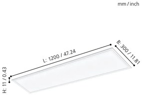Eglo 96151 - LED Podhľadový panel SALOBRENA LED/40W/230V