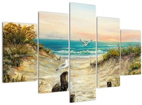 Obraz - Piesočná pláž (150x105 cm)