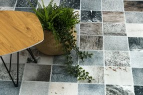 Koberec PATCHWORK 21716 béžový - imitácia kože krava
