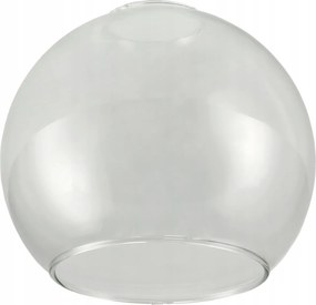 BERGE E27 LED luster závesné svietidlo, sklenená guľa, priehľadné