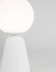 Dizajnová stolová lampa Zero 10 biele