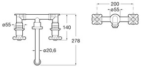 Roca A5A474BC00 - Umývadlová batéria pre podomietkovú inštaláciu CARMEN chróm