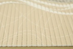 Kúpelňová penová rohož Softy-tex 838 Vlny, béžová