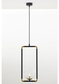 Jupiter 2023 - Luster na lanku ZAFRA 1xG9/10W/230V čierna/zlatá/číra