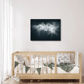 Sklenený obraz abstrakcie (70x50 cm)