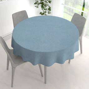 Biante Dekoračný okrúhly obrus BKW-210 Svetlo modrý žíhaný Ø 120 cm