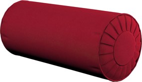 Valcový vankúš so záhybmi farba produktu červená látka zapletaná