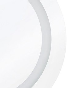Nástenné zrkadlo LED strieborné ø 58 cm SELUNE Beliani