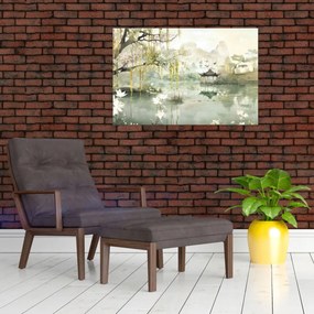 Obraz - Čínske jazero (90x60 cm)