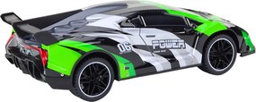 LEAN Toys Športové diaľkovo ovládané auto RC 1:10, 25 km/h, svetlá, zelené