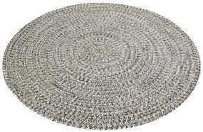Hanse Home, Kusový koberec Braided 105552 Melange kruh – na von aj na doma, 200x200 (priemer) kruh, béžová, chodba / predsieň