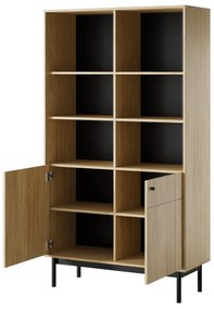 Knihovna Japandi 104 cm dub linea