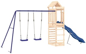 Vonkajšia súprava na hranie masívna borovica