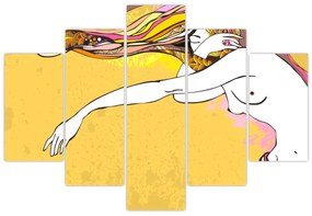 Obraz - Dievča (150x105 cm)