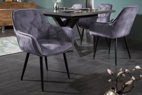 Stolička Milano grey velvet