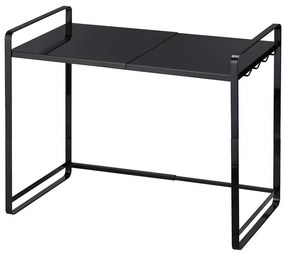 Čierna nastaviteľná kuchynská polica YAMAZAKI Tower