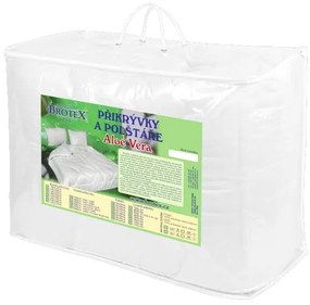 SET Prikrývka Aloe Vera 140x200cm zimná 1300g + Vankúš UNICO AloeVera 70x90cm 900g