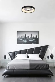 Searchlight 89735-38BK - LED stmievateľné stropné svietidlo POLKA 24W/230V + 6W priemer 38,5 cm čierna