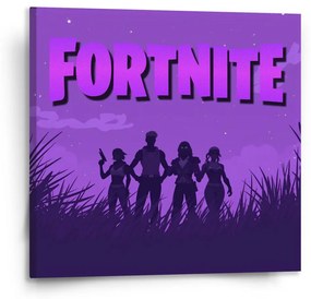 Sablio Obraz FORTNITE Fialová silueta - 110x110 cm