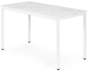 ModernHome Jedálenský kuchynský stôl 120x60 cm - biely mramor ModernHome