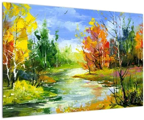 Obraz - Maľba krajiny (90x60 cm)