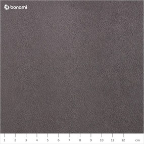 Tmavosivá zamatová pohovka Milo Casa Santo, 174 cm