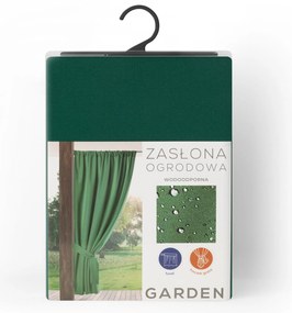 ZÁHRADNÝ VODEODOLNÝ ZÁVES NA PÁSKE GARDEN 155X200 CM ZELENÁ
