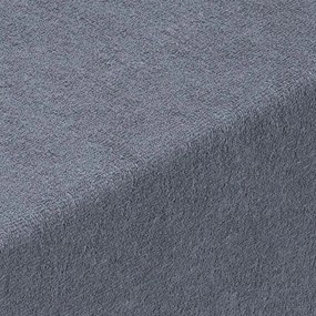 Napínacia plachta na posteľ froté EXCLUSIVE antracit 180 x 200 cm