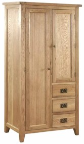 Šatníková skriňa na šaty s 3 zásuvkami 90x54x180 cm