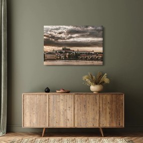 Obraz - zamračená Praha (90x60 cm)