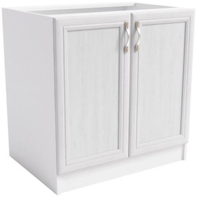 Skrinka do kuchyne Sycylia D80 biela/dub lancelot