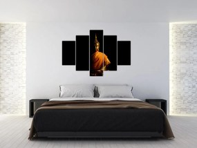 Obraz - Zlatá socha Budhu (150x105 cm)
